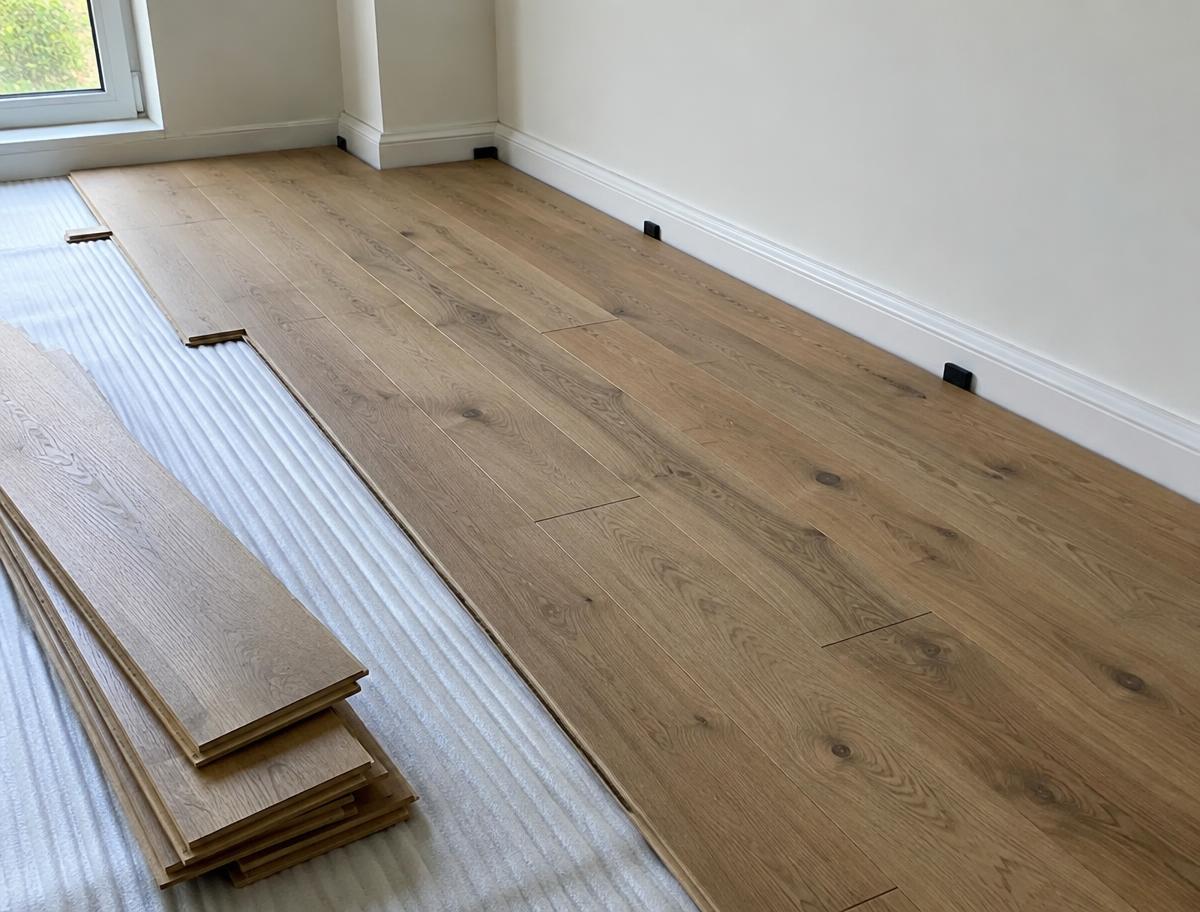 Flooring in progress